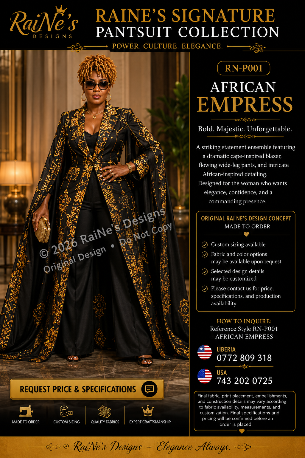 African Empress | RN-P001 – RaiNe’s Designs