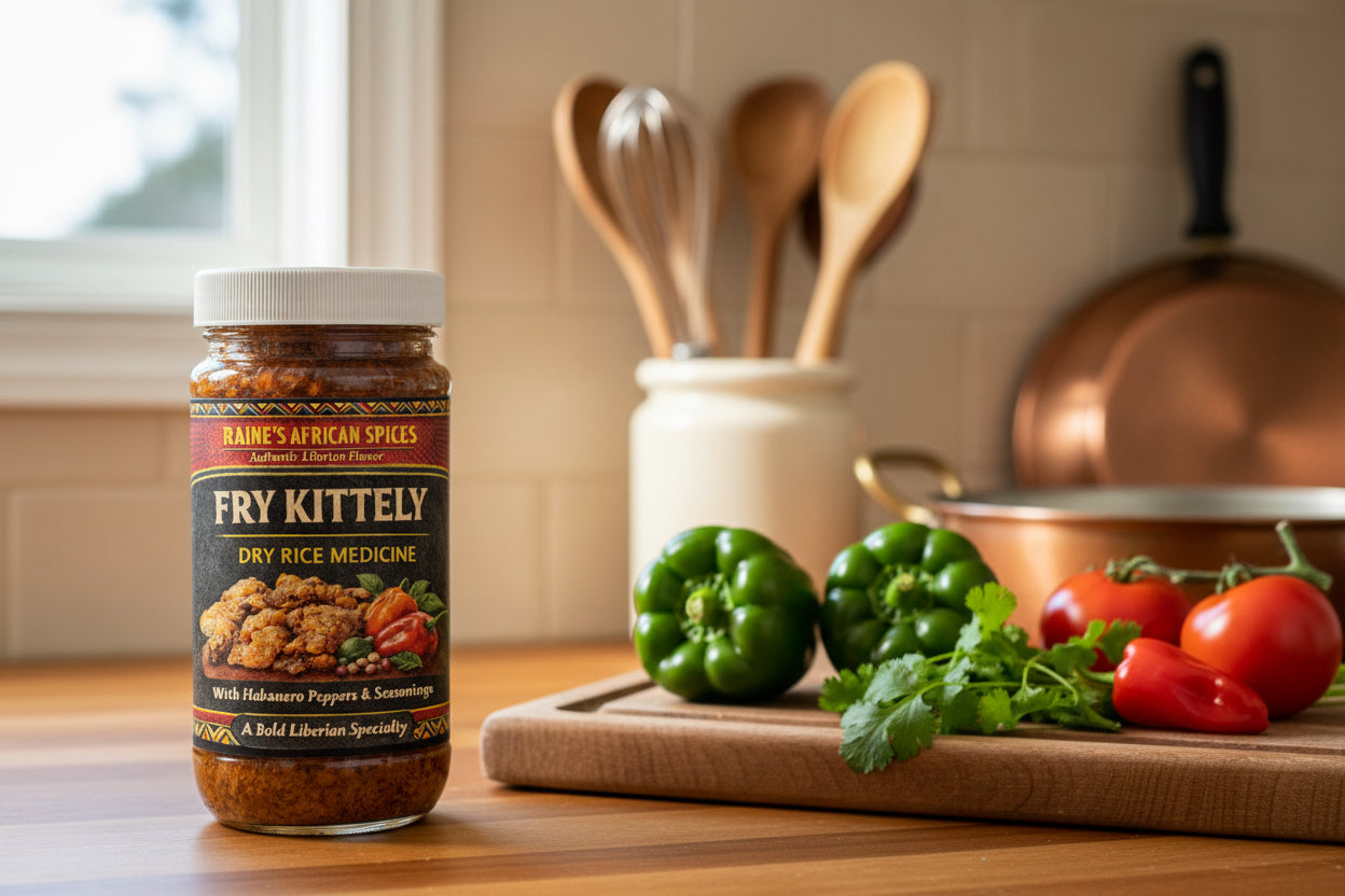 Raine’s Spices. Fried Kittely