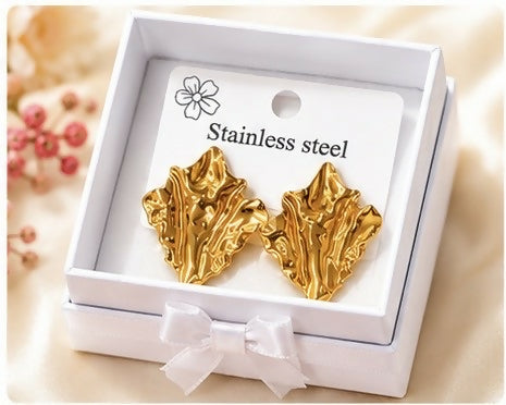 Golden Leaf Luxe Earrings